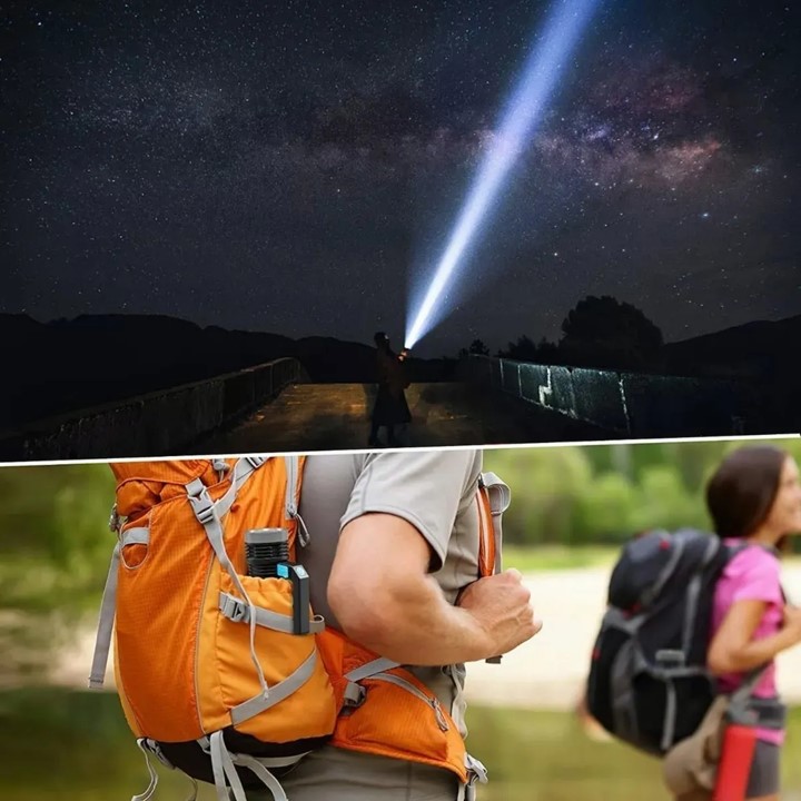 Lampara Tactica Recargable USB LED Petukita Box Linterna Portatil