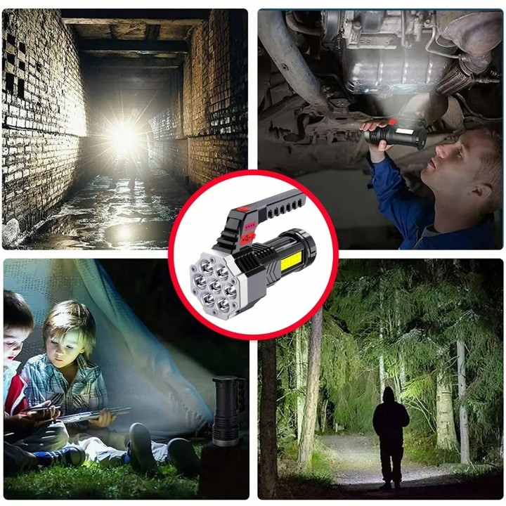 Lampara Tactica Recargable USB LED Petukita Box Linterna Portatil