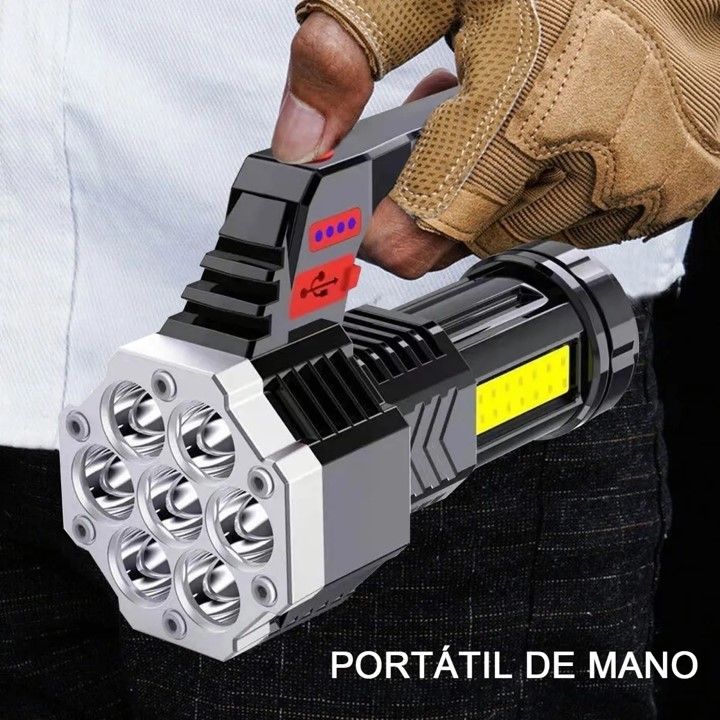 Lampara Tactica Recargable USB LED Petukita Box Linterna Portatil