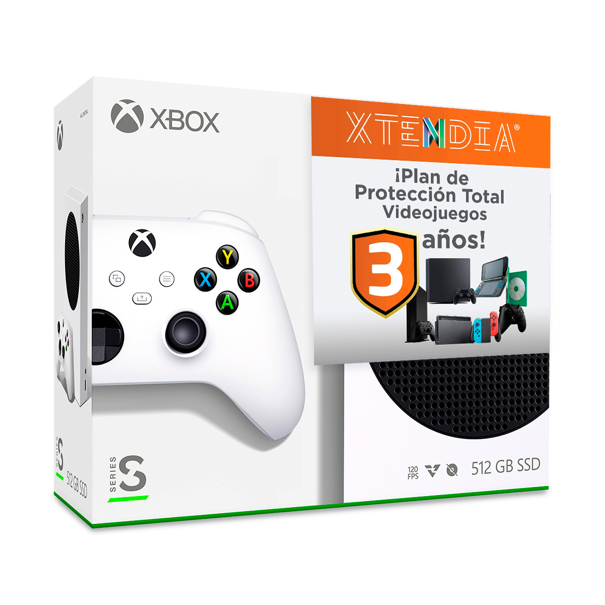 Consola Xbox Series S + 3 años de garantía XTENDIA   