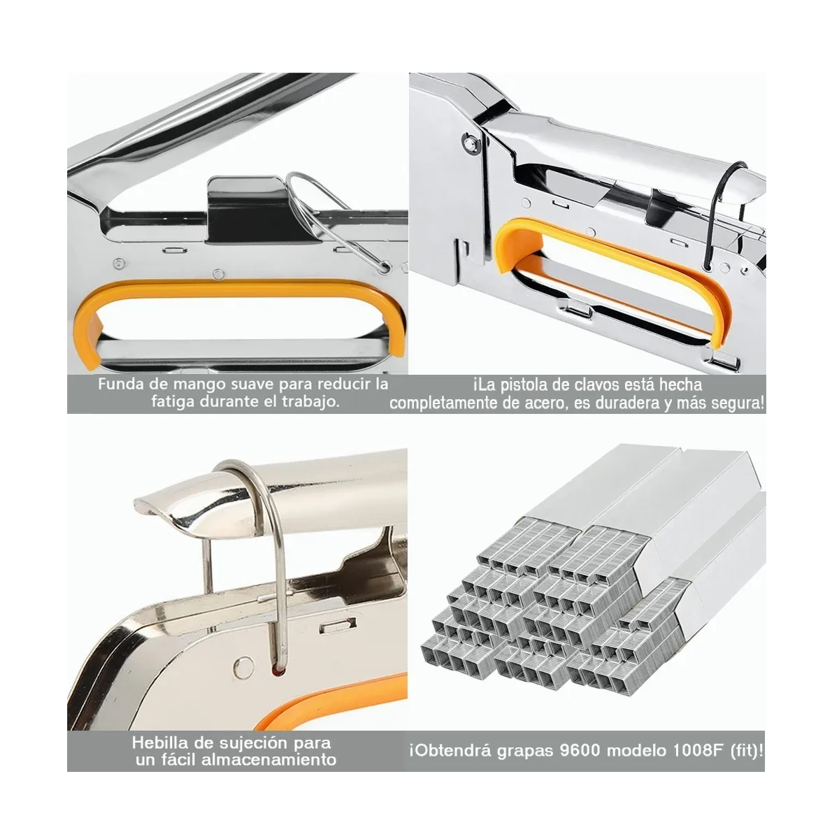 Engrapadora Tipo Pistola Para Tapiceria Con Grapas