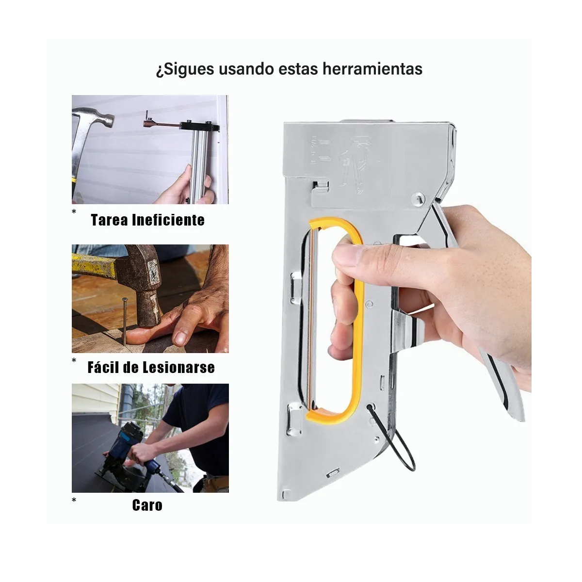 Engrapadora Tipo Pistola Para Tapiceria Con Grapas