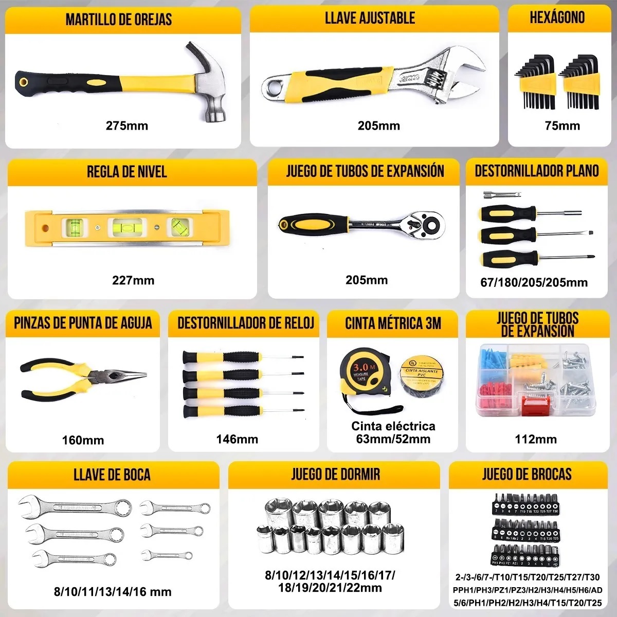  Juego De Herramientas Para Reparaciones Domésticas 