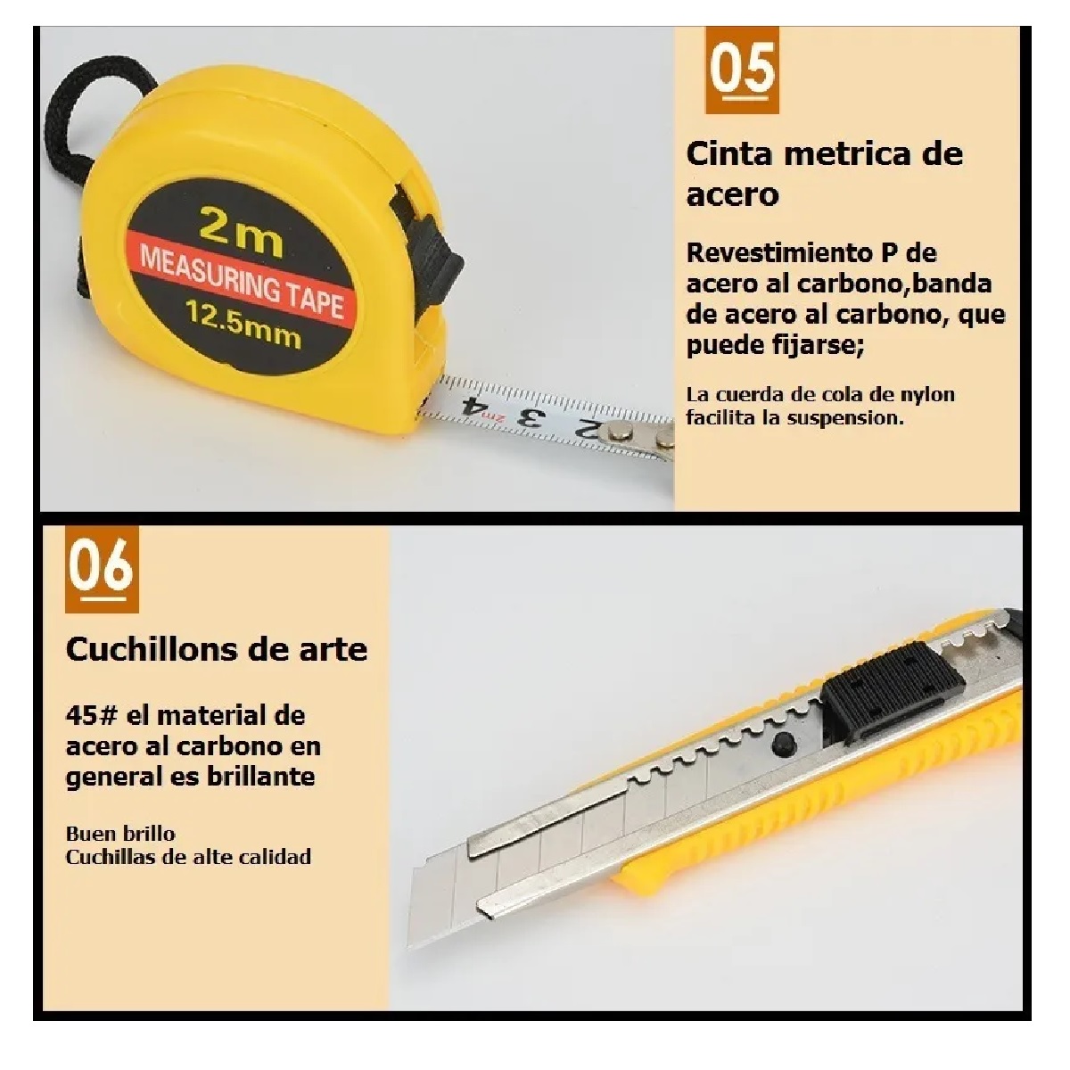 Juego De Herramientas C/martillo Llave Destornillador
