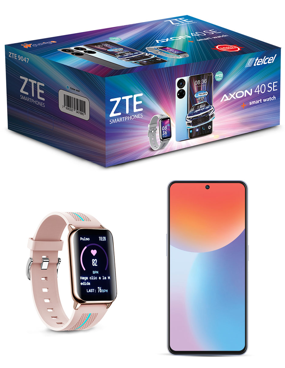 CELULAR ZTE 4.5G 9047 AXON 40 SE AZUL BUNDLE KIT TELCEL