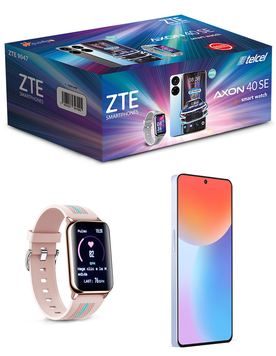 CELULAR ZTE 4.5G 9047 AXON 40 SE AZUL BUNDLE KIT TELCEL