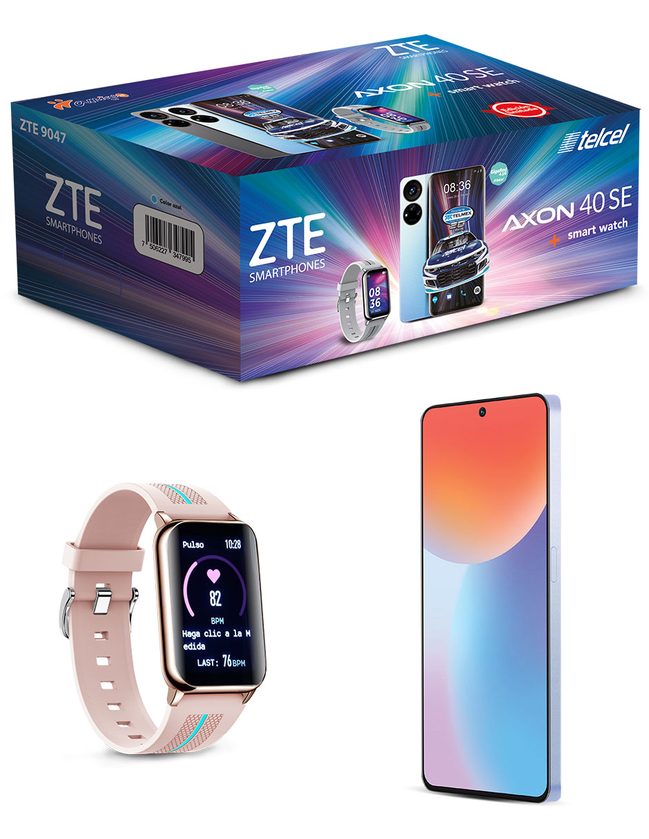 CELULAR ZTE 4.5G 9047 AXON 40 SE AZUL BUNDLE KIT TELCEL