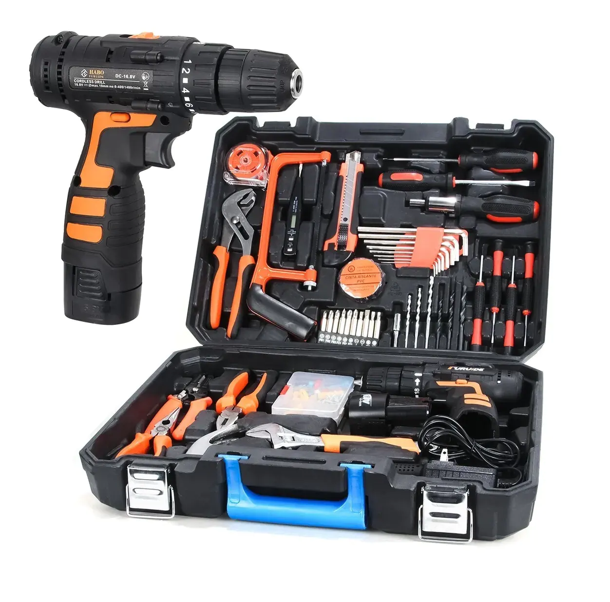 Kit De Herramientas Con Taladro Eléctrico