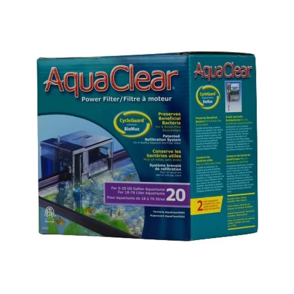 Filtro Aquaclear Mini Capacidad 20 Gal 75 L 6 Watts Hagen