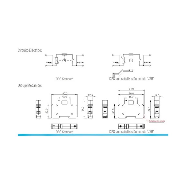 Supresor Picos Riel Din Clase 2 Vcl 275v 90ka Slim Clamper