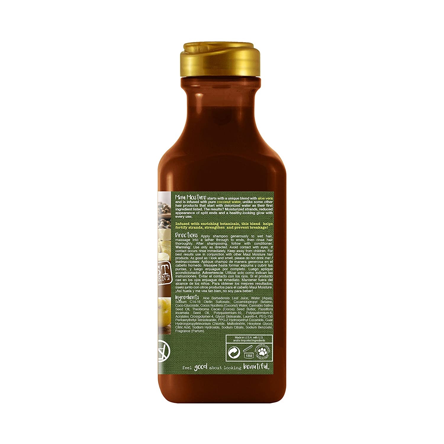 Shampoo Maui Moisture Hemp Seed Oil Cabello Quebradizo 384 ML