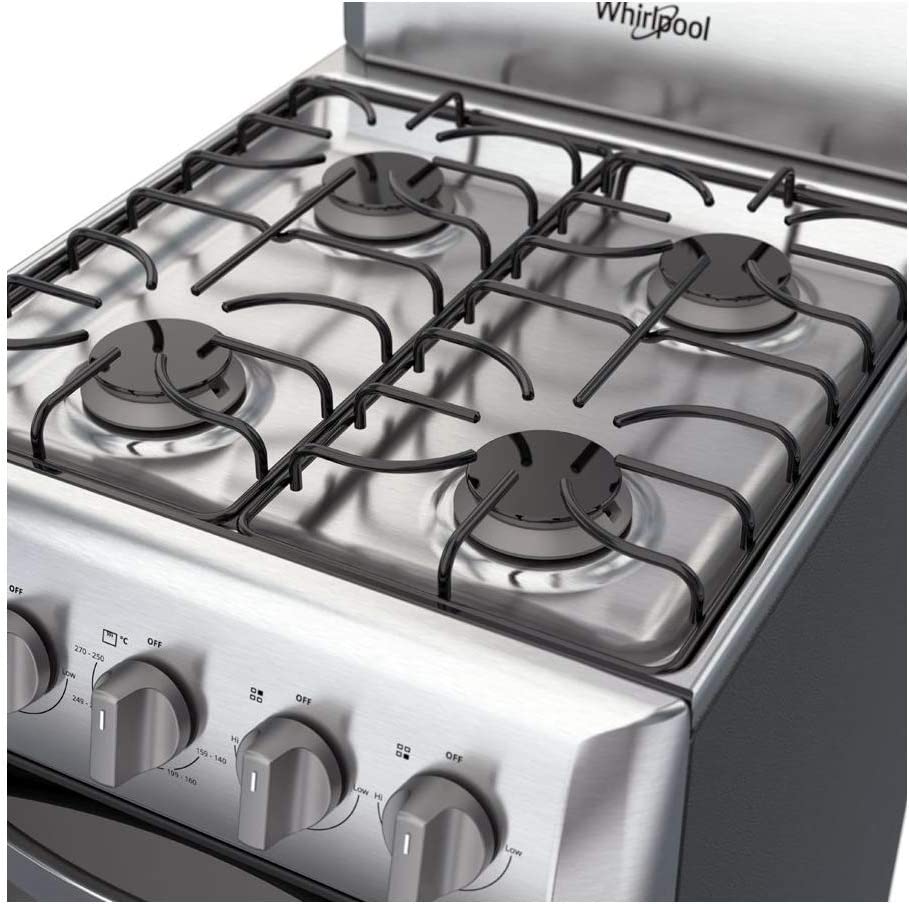 Estufa Whirlpool de Gas Al Piso 20 pulgadas 4 quemadores Gris
