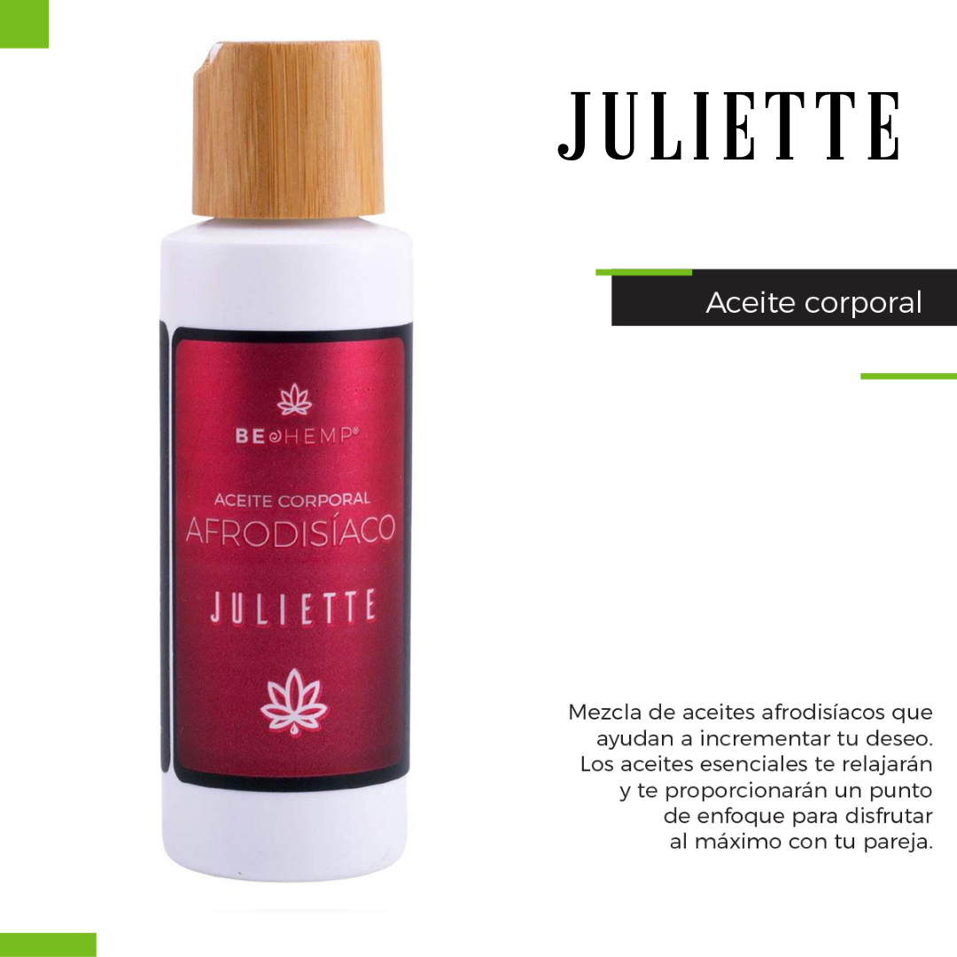 Aceite para masajes Juliette Afrodisíaco 110ml Beohemp