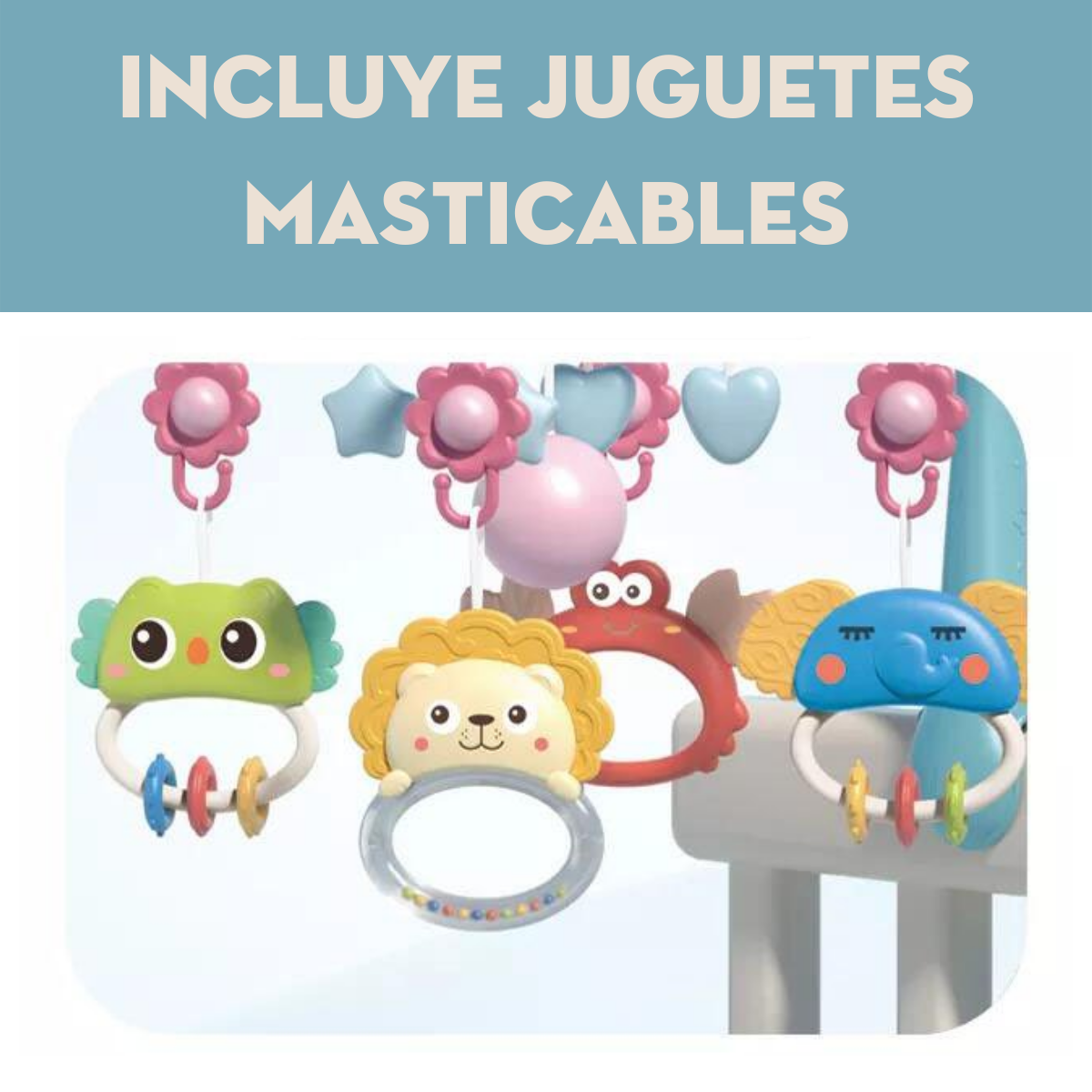 Móvil Para Cuna Con Proyector de 36 piezas "Zoo"Mima2