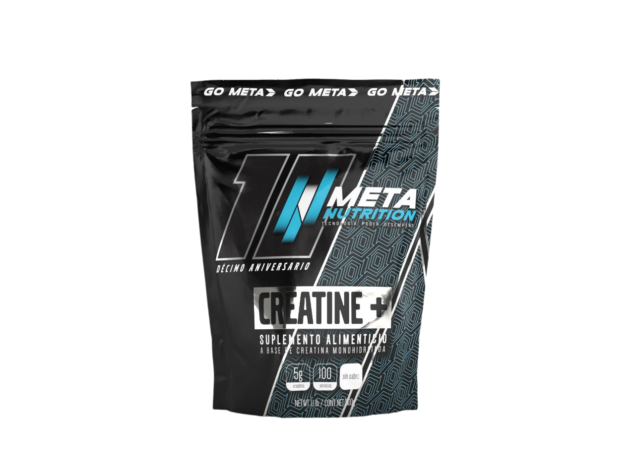 Creatina Meta Nutrition Monohidratada Creatine + 500 Gr *100 Porciones* C/Scoop