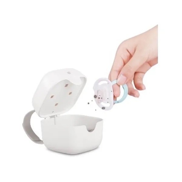 Mini Esterilizador Blanco S6 De 4 Leds Uvc Para Chupón Bebé 59S