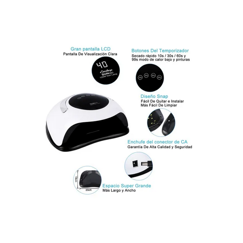 Lámpara Uñas 72w Uv Led Secadora De Uñas Lampara De Uñas