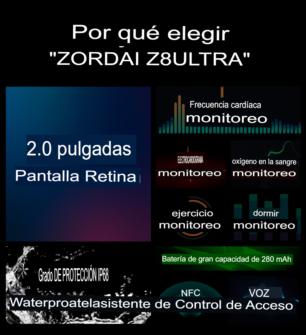 Smartwatch ZD8 Ultra material de aleación de Titanio, monitorea tu salud, GPS, llamadas bluetooth, Contiene juegos, controla tu musica, Unisex Para iPhone Y Android.