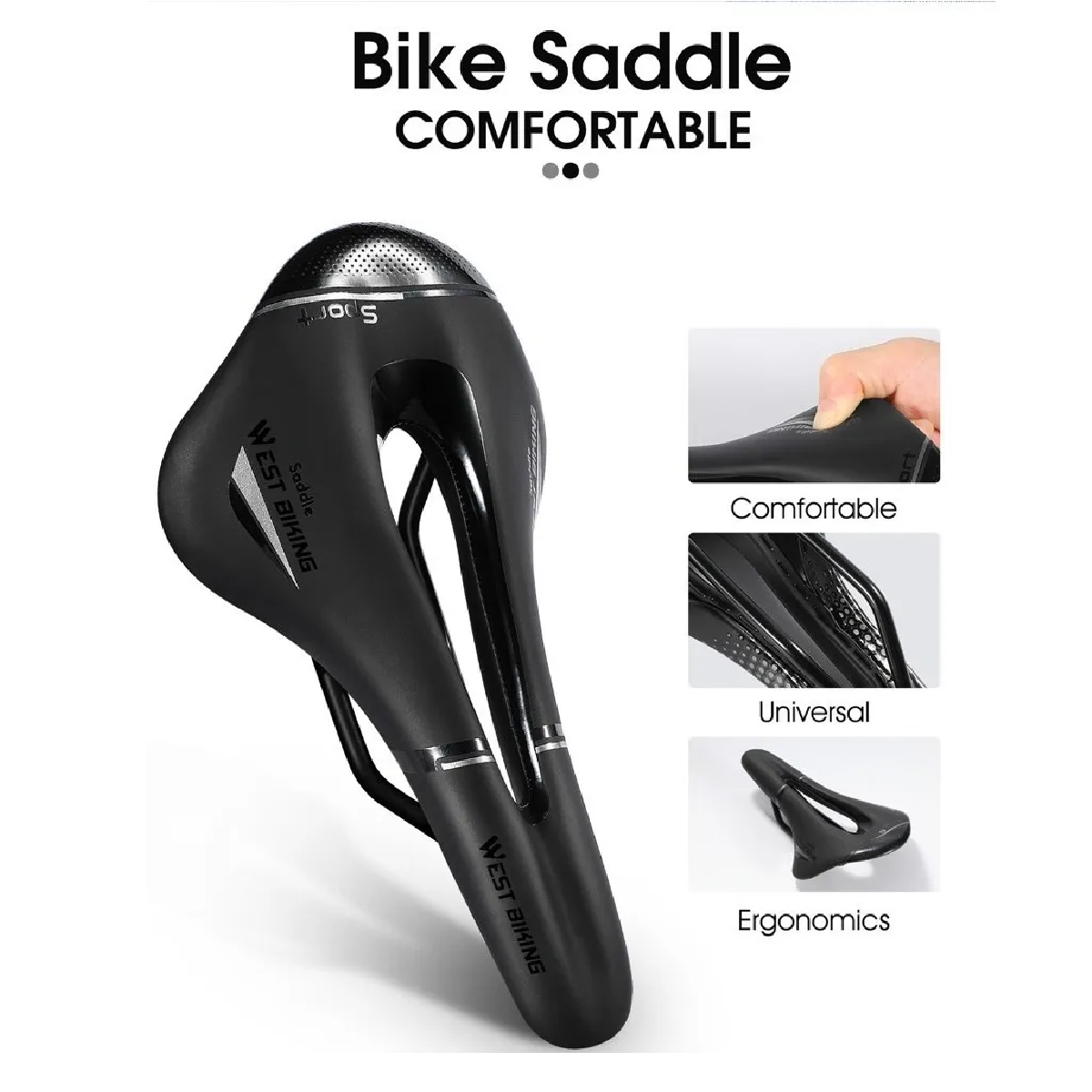 Asientos De Bicicleta De Montaña Antiprostatico Negro