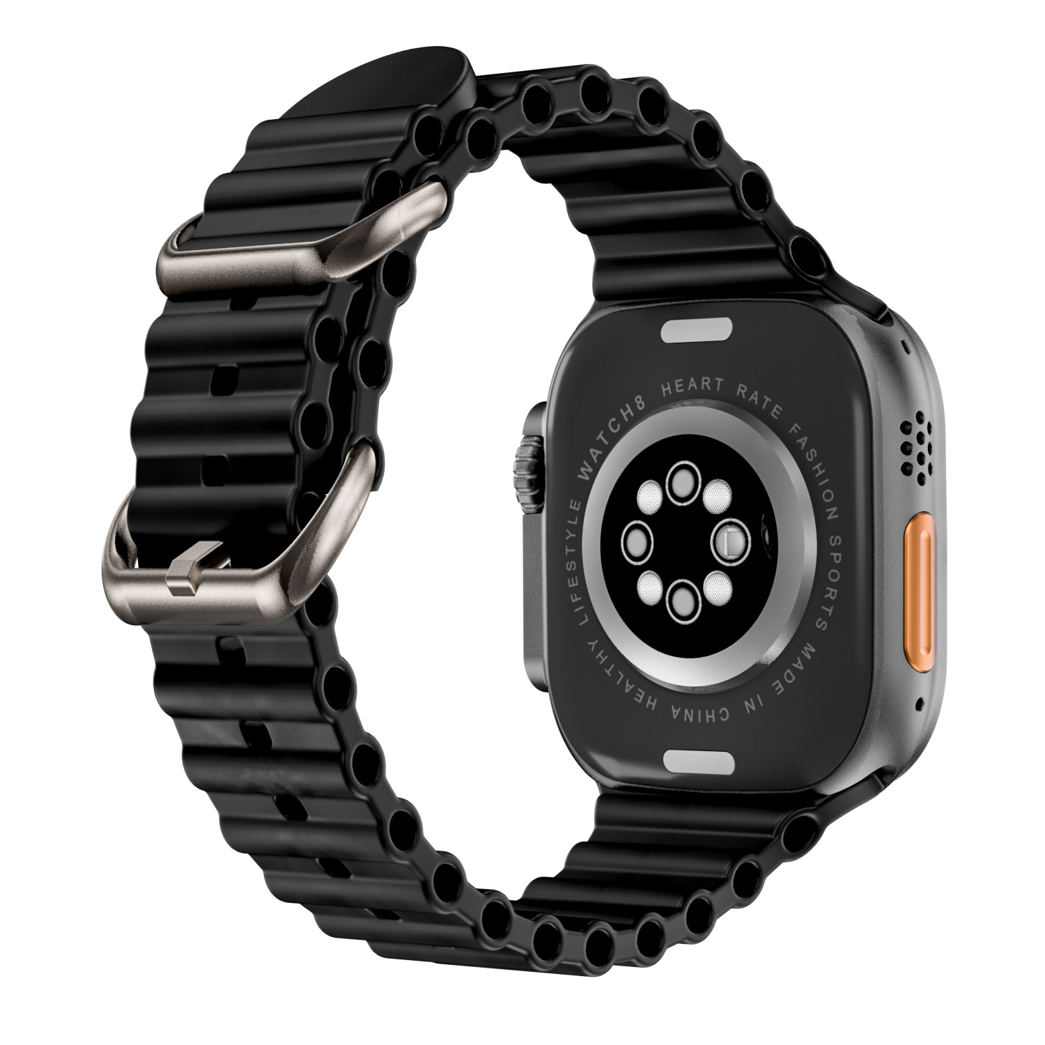 Smartwatch ZD8 Ultra material de aleación de Titanio, monitorea tu salud, GPS, llamadas bluetooth, Contiene juegos, controla tu musica, Unisex Para iPhone Y Android.