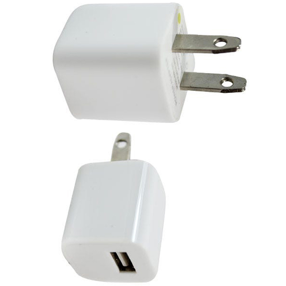 Cargador cubo USB blanco 5v 1A