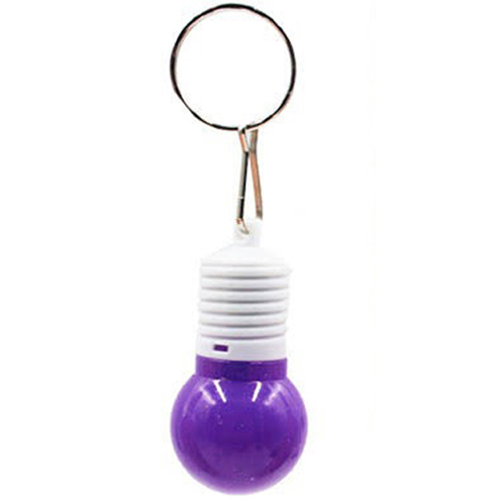 Llavero luz LED forma de foco bombilla