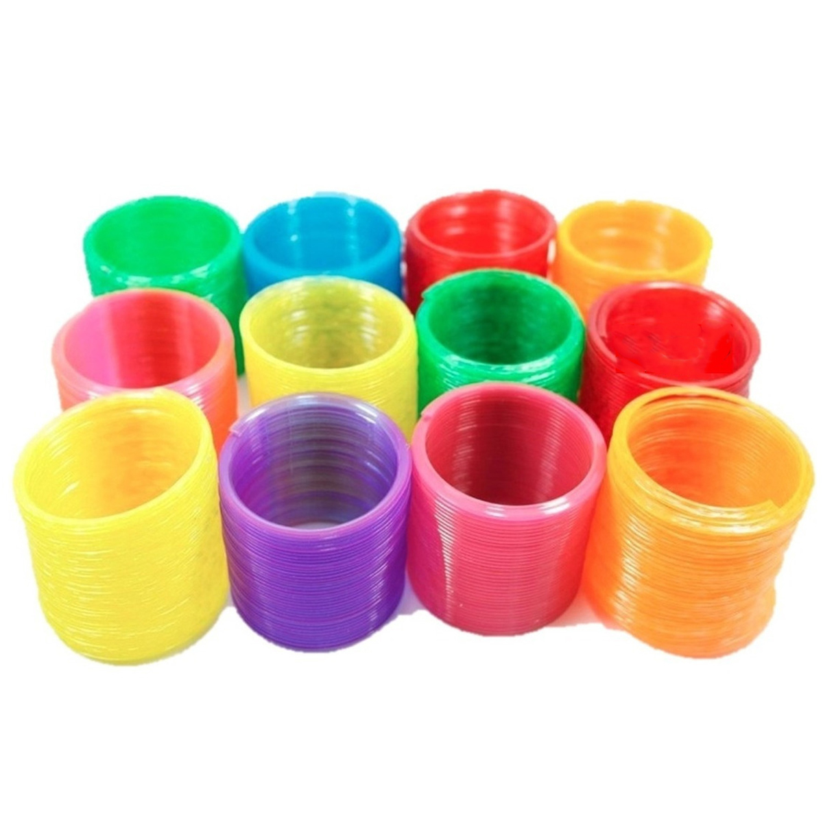 6 Juguete gusano de resorte slinky 5 cm