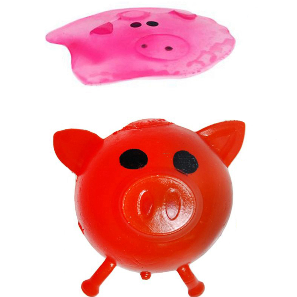 6 Pelotas cerdito antiestrés squishy hidrogel 6 cm