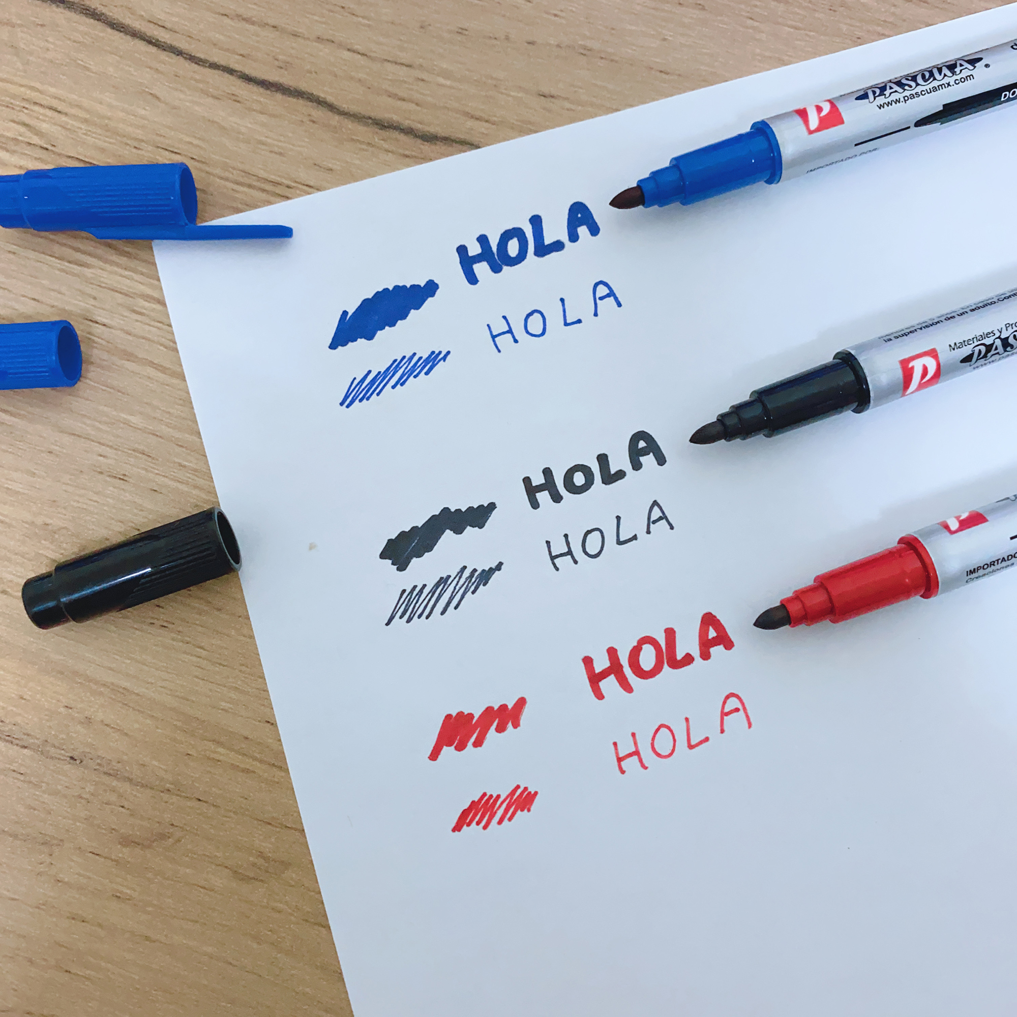 Caja12 Marcadores plumas doble punta permanente para manualidades Color varios