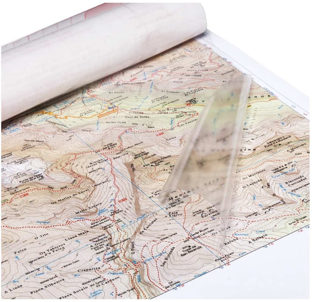 Película autoadherible para forrar útiles, transparente con 20 metros x 45 cm ancho