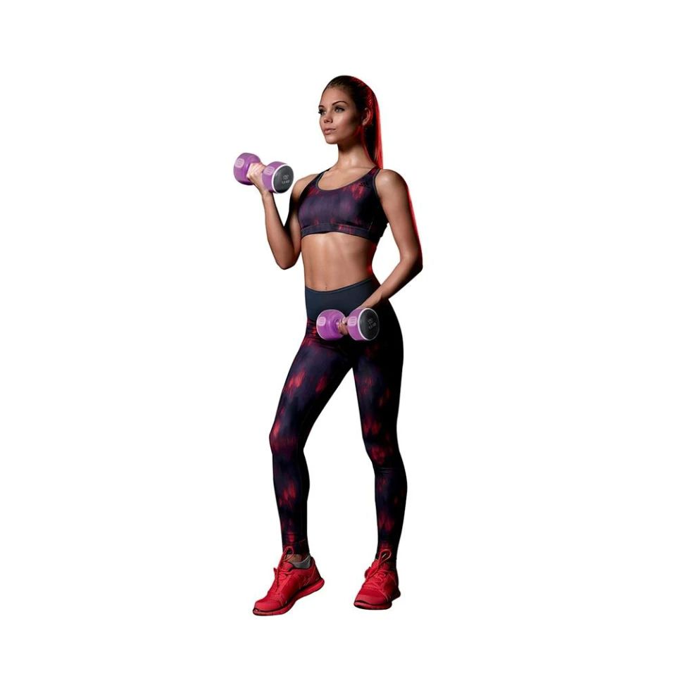 Set de Mancuernas pesas Athletic Works con rack