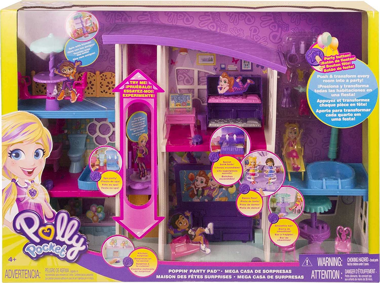 Polly Pocket! Mega Casa De Sorpresas, Casa De Polly