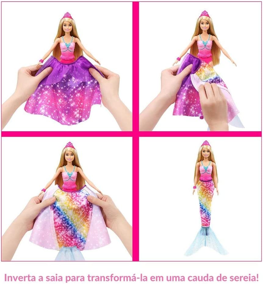 Barbie Dreamtopia Princesa 2 en 1