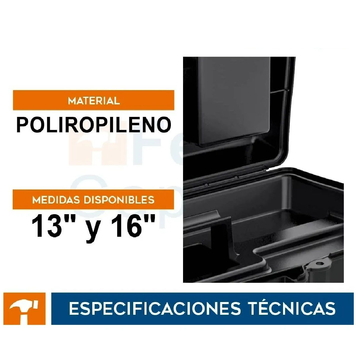 Kit  Cajas Para Herramientas Con Compartimentos (13' Y 16')