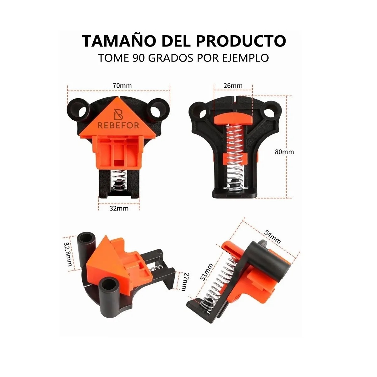 Clips De Fijación De 90/60/120 Grados Para Carpintería