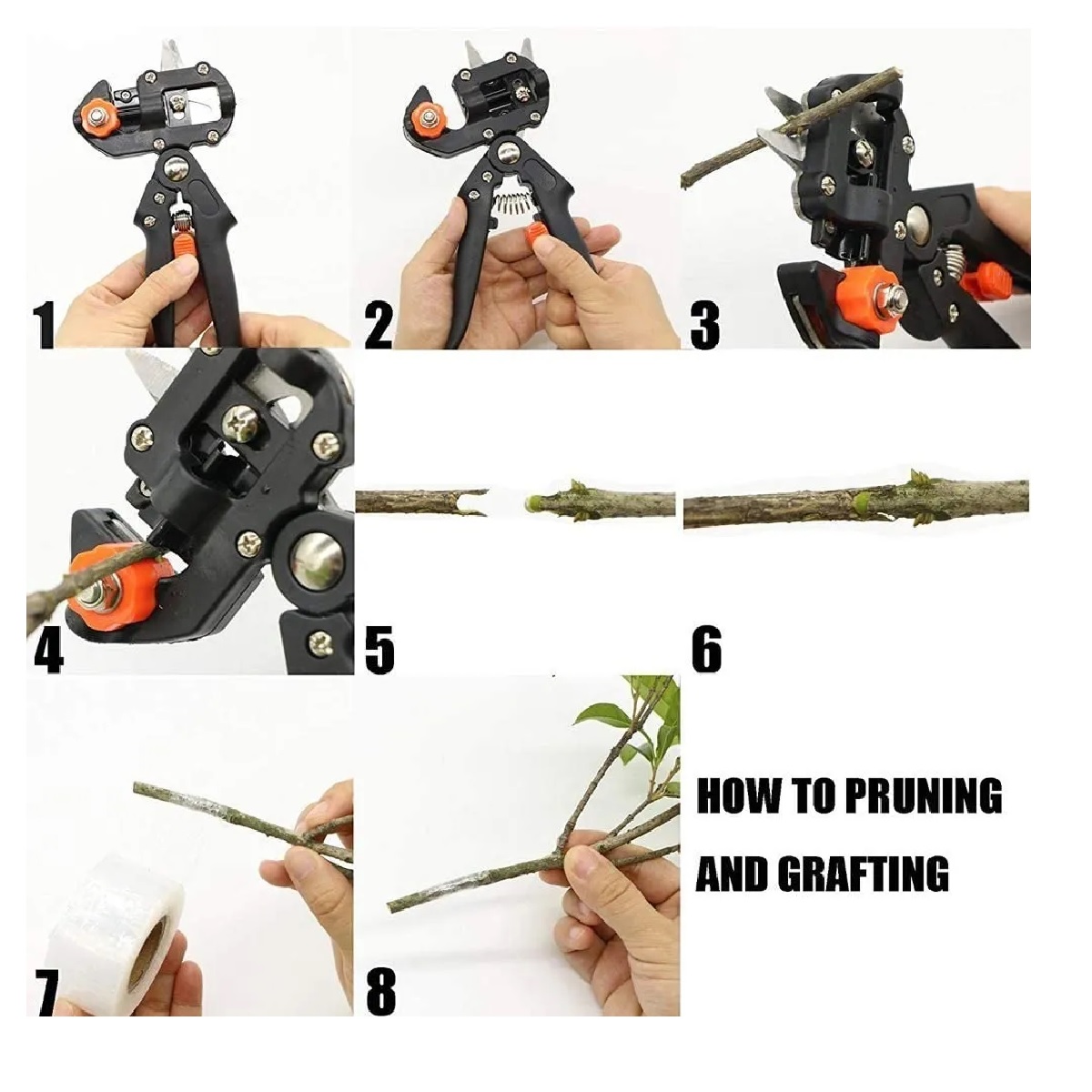 Pinzas Podadoras De Injertos Plantas Jardín Con Cinta D Goma