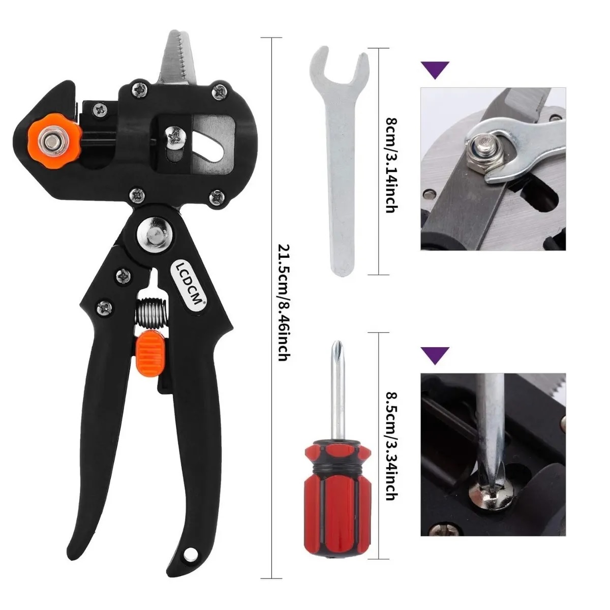 Pinzas Podadoras De Injertos Plantas Jardín Con Cinta D Goma