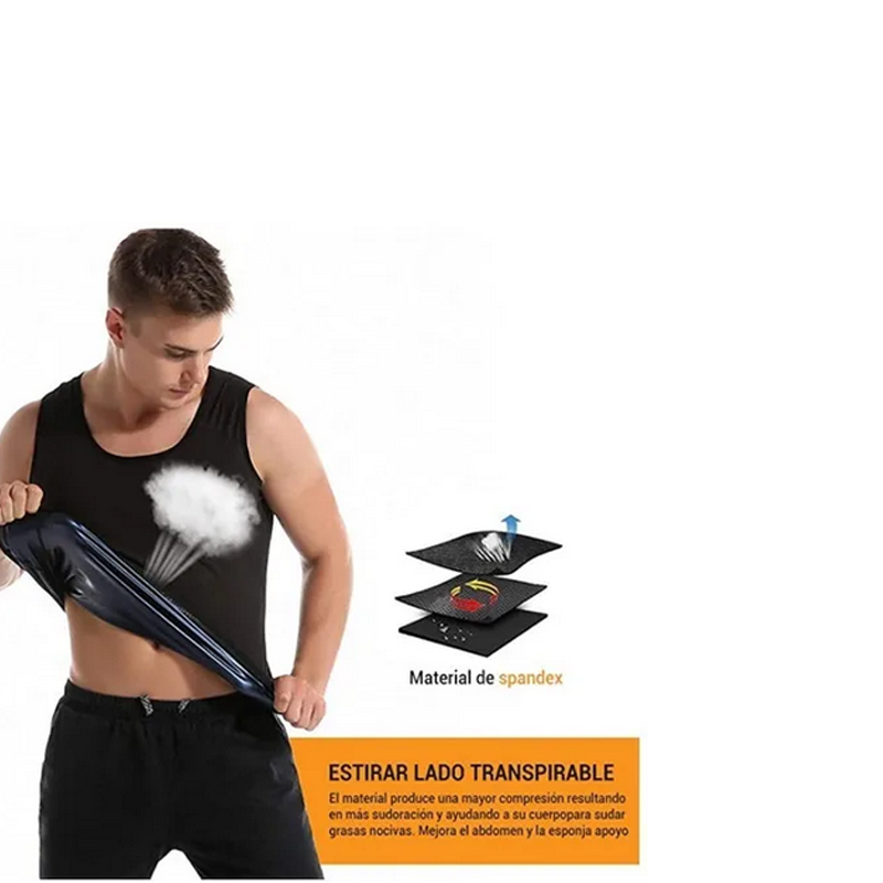 Faja Reductora Sauna Camiseta Chaleco Sweat  Ligera Hombre Mujer.