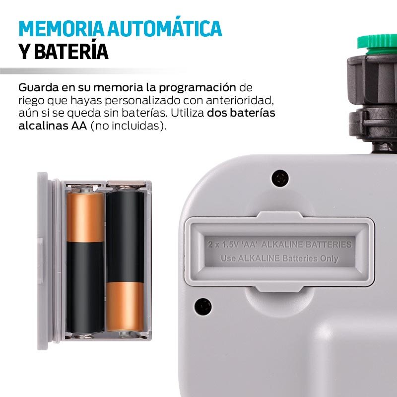 Temporizador Automático de Riego Redlemon Potencia 3-8 Bar