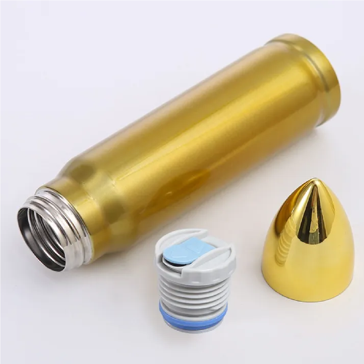 Termo En Forma De Bala De Acero Inoxidable Con Dosificador