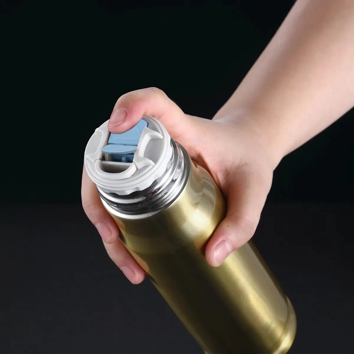 Termo En Forma De Bala De Acero Inoxidable Con Dosificador