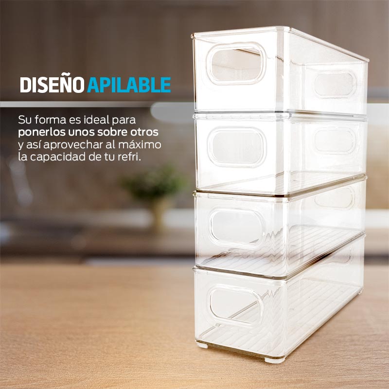 Organizadores para Refrigerador de Plástico Rígido Redlemon 4 Piezas