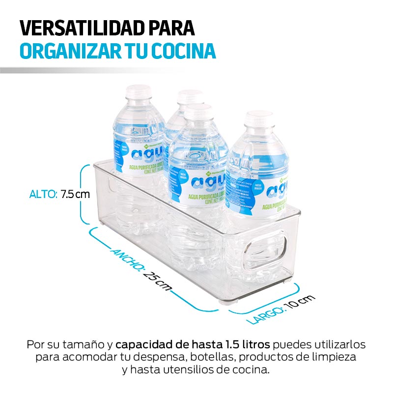 Organizadores para Refrigerador de Plástico Rígido Redlemon 4 Piezas