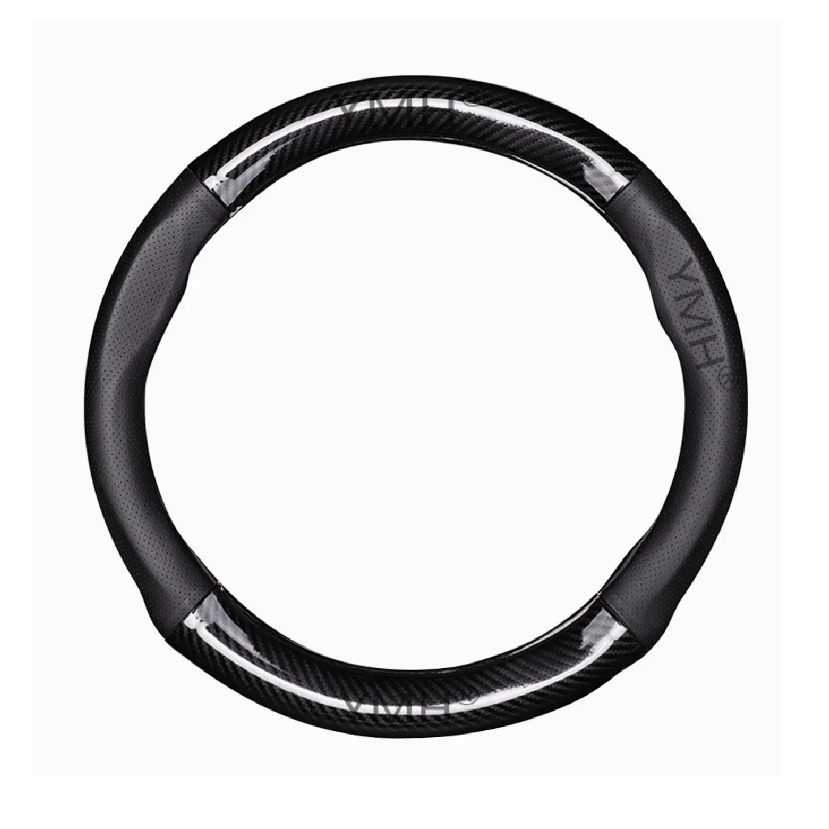 Funda Para Volante Fibra De Carbono Gama Alta Forma Round/ Brillo Redondo