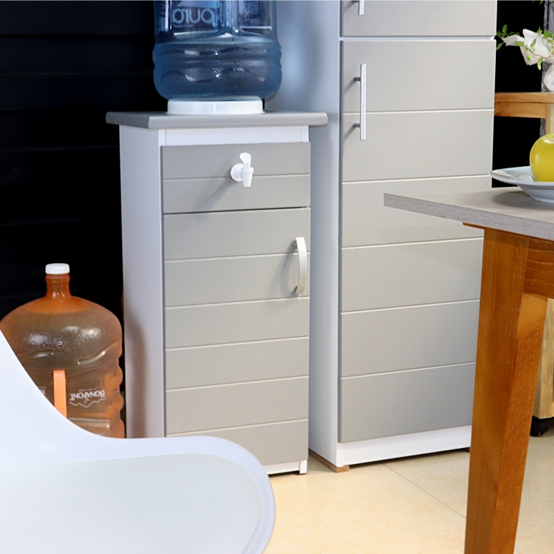 Dispensador de Agua Gris Porta garrafón con Alacena Roma