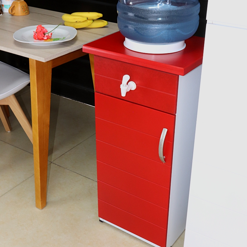 Dispensador de Agua Rojo Porta garrafón con Alacena Roma