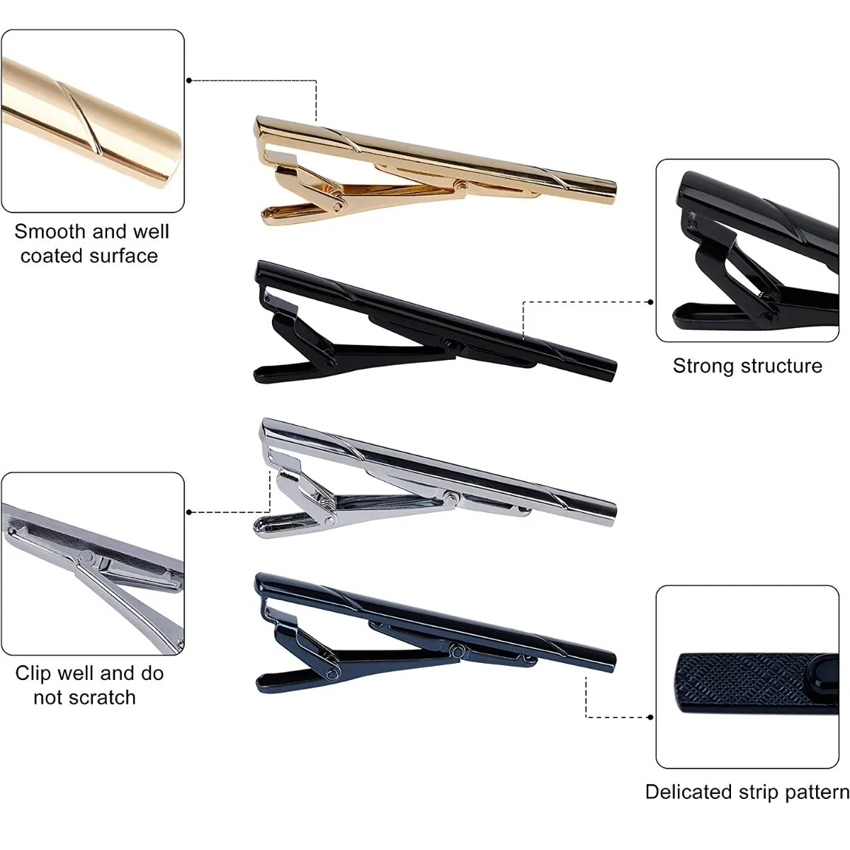 Juego De Clips para Corbata