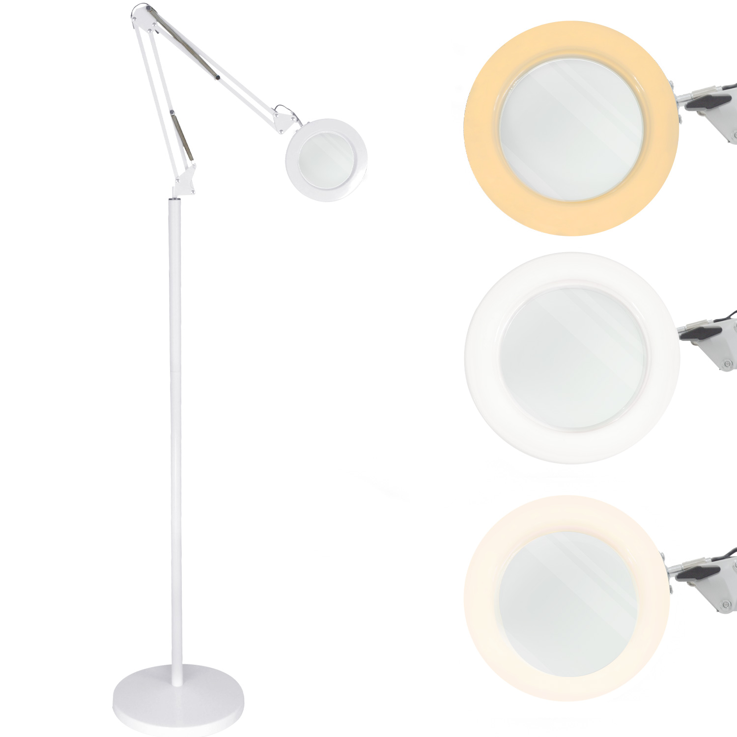 Lampara Lupa Estetica Spa Blanca