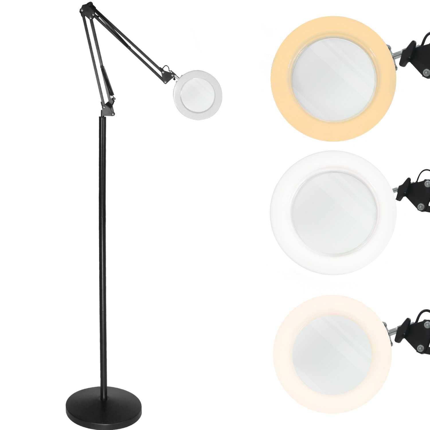 Lampara Lupa Estetica Spa Negra