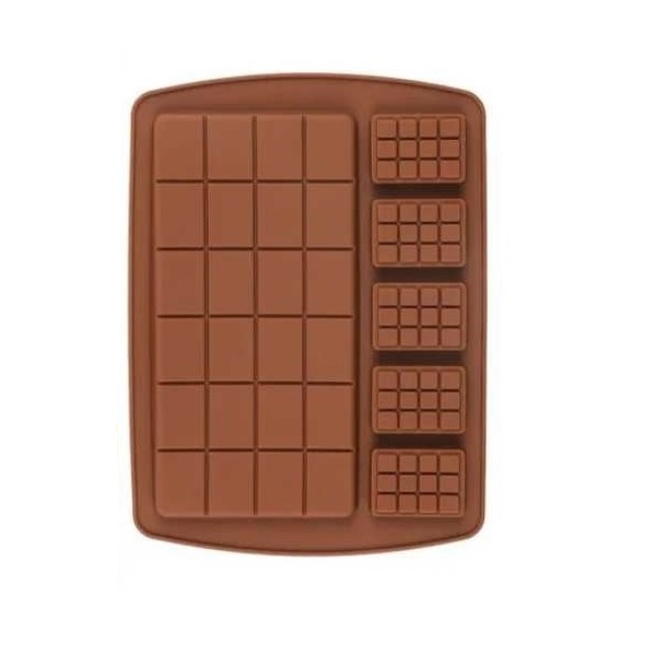 Molde Silicon 5 Barritas y 1 Barra Grande Chocolate 13304531